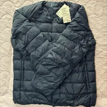 남성용 MUJI 노카라 다운 자켓 다크 네이비 XL