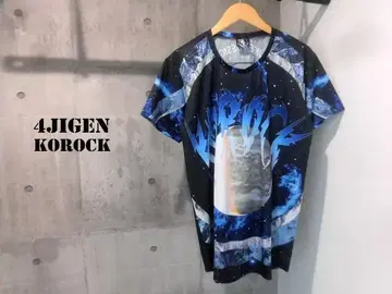 새상품급 한정판 KoRocK x 4jigeN 콜라보 코스모 그래픽 T셔츠