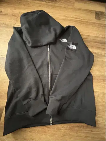 The North Face 블랙 풀 집업 후드티