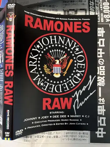 사인 포함 DVD RAMONES 라몬즈 RAMONES RAW