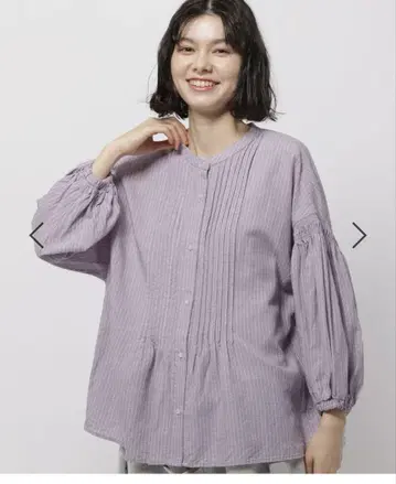 니코앤드 CONFORT 린넨 턱 블라우스