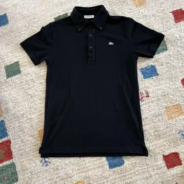 LACOSTE 블랙 피케 셔츠 사이즈 3