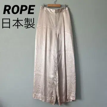 일본제! 로페 새틴 이지 팬츠 와이드 팬츠 페티코트 포함