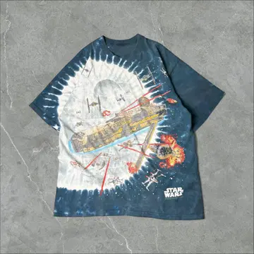 90s LIQUID BLUE 우주 전쟁 STAR WARS 타이다이 티셔츠