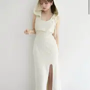 ワンピース andmary Nora slit dress ANDMARY】Nora slit dress