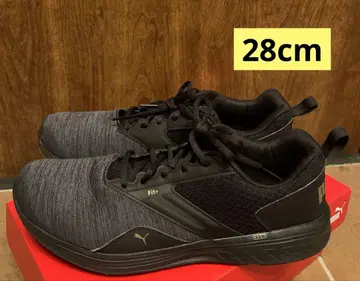 PUMA Fit+ 스니커즈 그레이 x 블랙 러닝 28cm