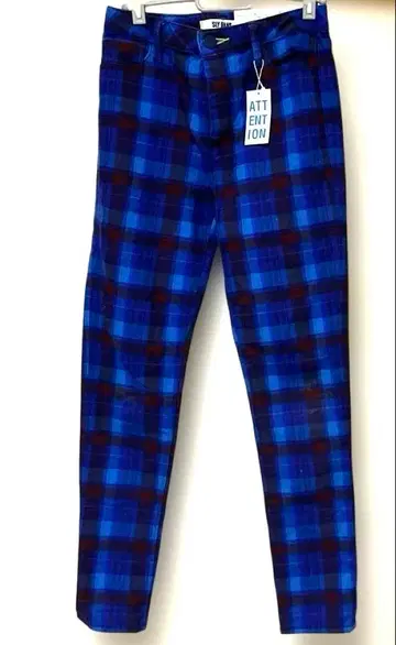 슬라이 컬러풀 체크 저스트 웨이스트 슬림 (빔즈, 유나이티드 애로우즈