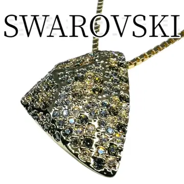 컨디션 최상] SWAROVSKI 목걸이 골드 큐빅 파베