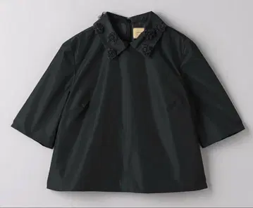UNITED ARROWS 플라워 컬러 블라우스 블랙 38