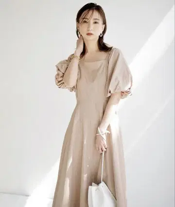 FRAY I.D 퍼프 슬리브 롱 원피스 사이즈 0