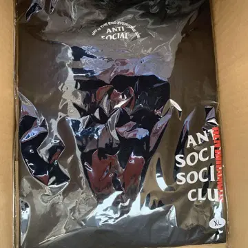 히라모토 렌 ANTI SOCIAL SOCIAL CLUB T셔츠 XL 블랙