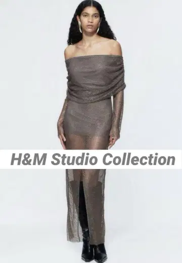 H&M Studio Collection 큐빅 원피스 드레스 S