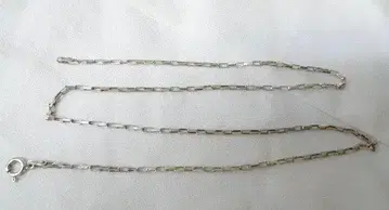 이탈리아제 실버 925 박스 체인 목걸이 전체 길이 45cm 새상품급