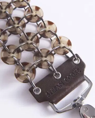 Stefan Cooke 버튼 스트랩 brown button strap