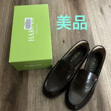새상품급 HARUTA 하루타 소가죽 브라운 로퍼 25.5EE