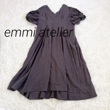 emmi atelier 에미 아틀리에 Eco 린넨풍 볼륨 소매 원피스 M