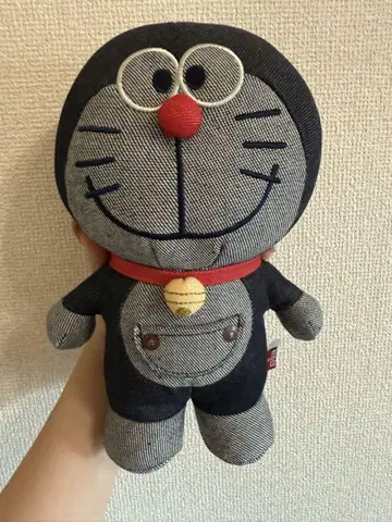 데님풍 도라에몽 봉제인형 약 30cm