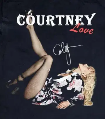 코트니 러브 티셔츠 Courtney Love 너바나 코번 레어