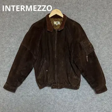 INTERMEZZO 빈티지 브라운 양가죽 자켓 M 사이즈