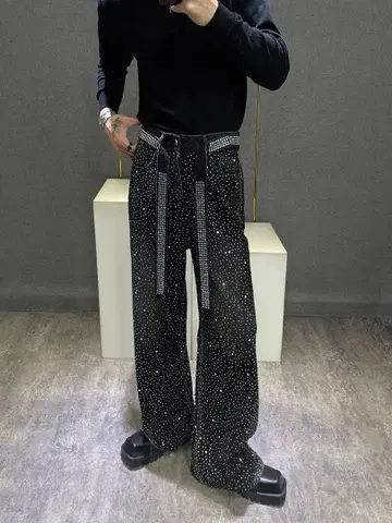 라이트 스톤 데님 팬츠