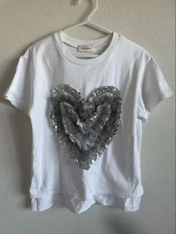 HEART TULLE T-SHIRT(화이트)