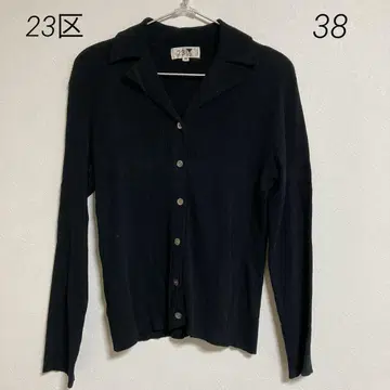0433 23구 니트 가디건 38 사이즈 블랙