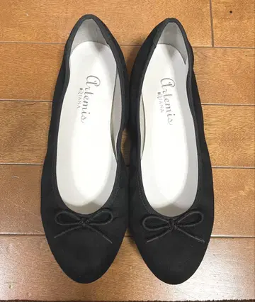 Artemis 블랙 발레 슈즈 25cm