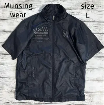 먼싱웨어 반팔 L 풀 집업 메쉬 안감 Munsingwear