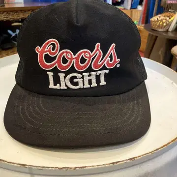 빈티지 기업 물품 Coors Light 블랙 메쉬 캡 블랙 USA제