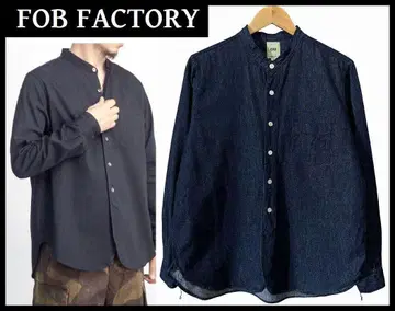 새상품급 FOB 팩토리 F3470 6oz 데님 밴드 카라 셔츠 M