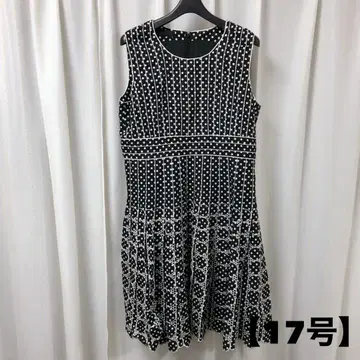 빅 사이즈 여성용 MOGA 도트 무늬 원피스 17호
