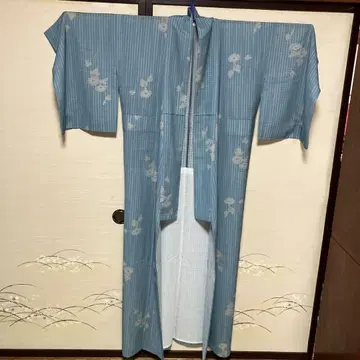 여름용 기모노 나팔꽃 패턴