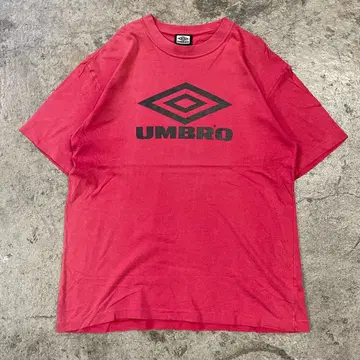 90년대 umbro 엄브로 로고 티셔츠 레드