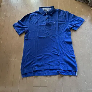 TOMMY HILFIGER 클래식 핏 피케 셔츠 XL 파랑