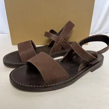 새상품 MARKA 마카 밀리터리 가죽 샌들 27 markaware