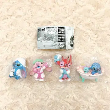 디즈니 캐릭터 스티치 릴랙싱 배스 타임 전 4종 풀 컴프