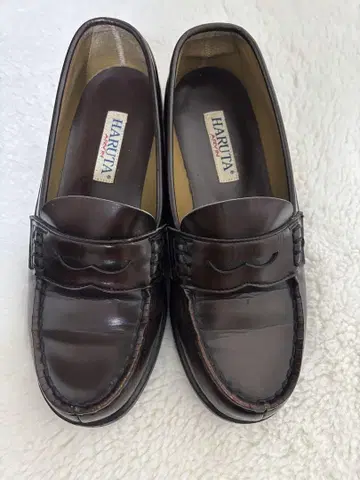새상품급 HARUTA 하루타 다크 브라운 로퍼 24cm