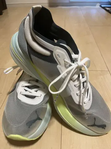 Puma Faster 러닝화 그레이/라임