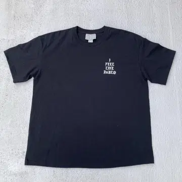 icevalley I FEEL LIKE PABLO 블랙 티셔츠 구제 의류