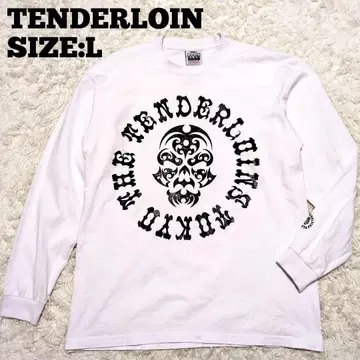 TENDERLOIN 보르네오 스컬 프린트 긴팔 T셔츠 화이트 L 사이즈