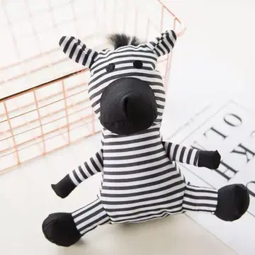 애니멀 에코백(Black) 제브라 얼룩말
