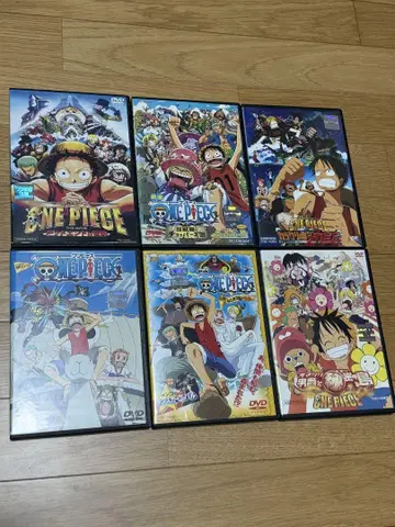 영화 원피스 DVD 6개 세트 새상품 케이스 포함