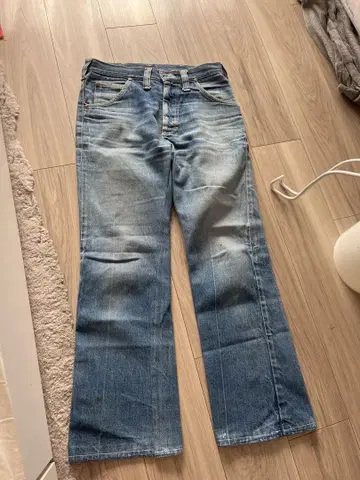 70s USA 제작 Lee 플레어 데님 블랙 택 R 빈티지 101Z 상당
