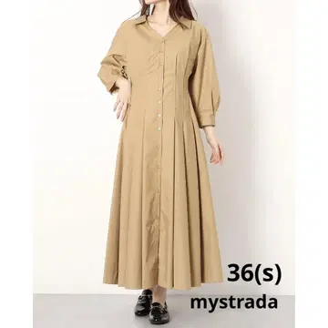 Mystrada 볼륨 플레어 셔츠 원피스