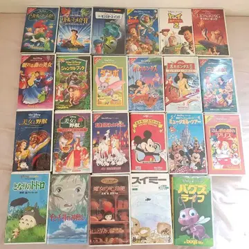디즈니 지브리 스위미 영화 비디오 VHS 23개 묶음 판매