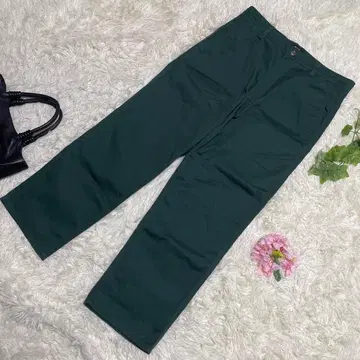 컨디션 최상 HUF 하프 슬랙스 그린 백 로고 남성용 w34 XL