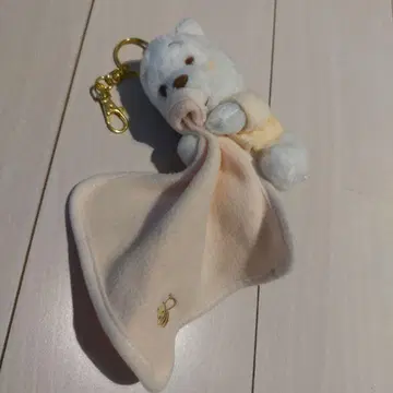 푸우 봉제 인형 키링 키체인 WHITE POOH