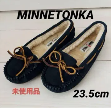 미사용급 미네통카 모카신 23.5cm