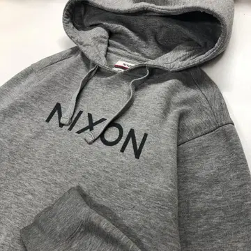 NIXON 후드티 그레이 남성용 S