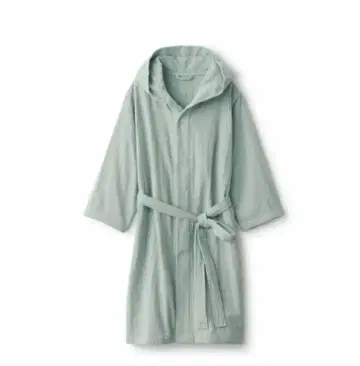 무인양품 거즈 파일 목욕 가운 L-XL 남녀 공용 라이트 그린